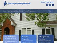 Tablet Screenshot of lyonspropertymgmt.com